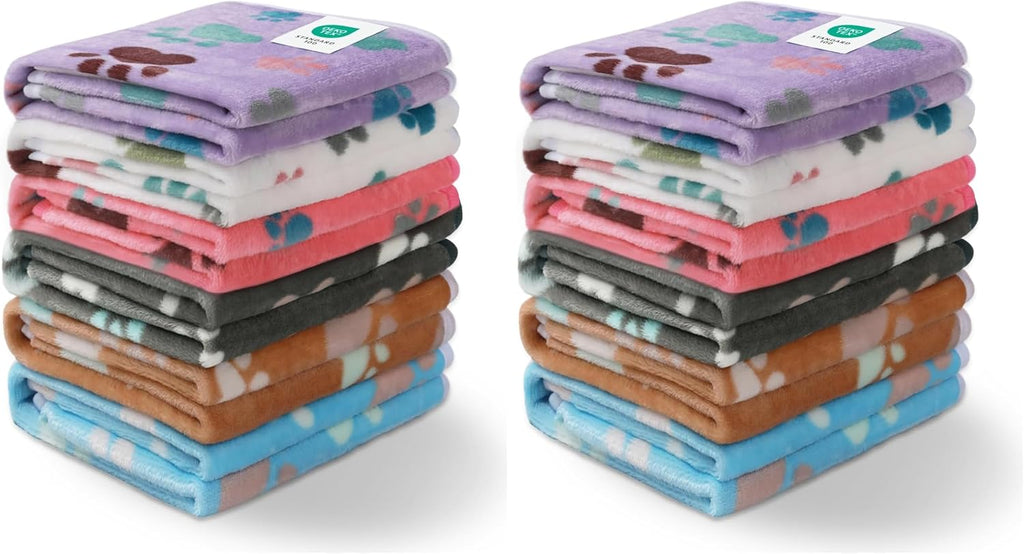 Luciphia 1 Pack 6 Dog Blankets Cat Soft Fluffy Fleece Pet Blanket Warm Cute Print Design Puppy Kitten Doggy Paw Small(23"x16") - Image 14