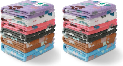 Luciphia 1 Pack 6 Dog Blankets Cat Soft Fluffy Fleece Pet Blanket Warm Cute Print Design Puppy Kitten Doggy Paw Small(23"x16") - Image 14