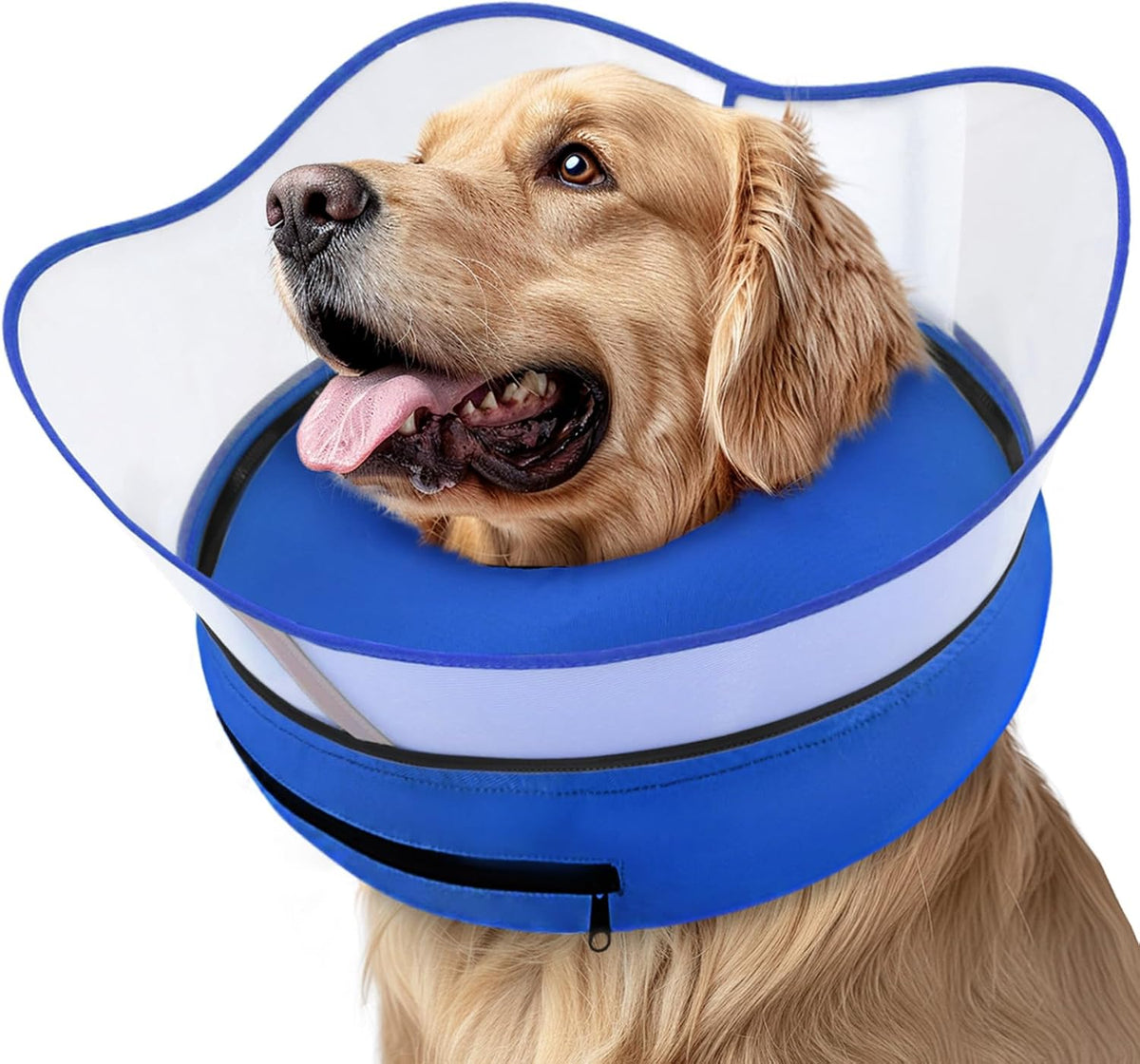 Supet Raised Inflatable Dog Cone Collar to Stop Licking, Soft Dog Cone Alternative After Surgery, Doggie Neck Donut Collar for Small Medium Large Dogs - Image 12