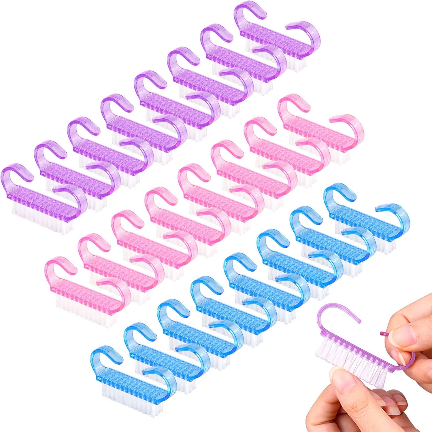RETON handle grip nail brush pack front view highlighting the compact personal care cleaning tools.