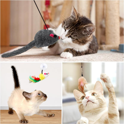 QUOZUO interactive indoor cat wand replacements loop connectors detail