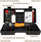 BEETRO livestock grooming clippers complete kit arranged inside the durable black protective carrying case
