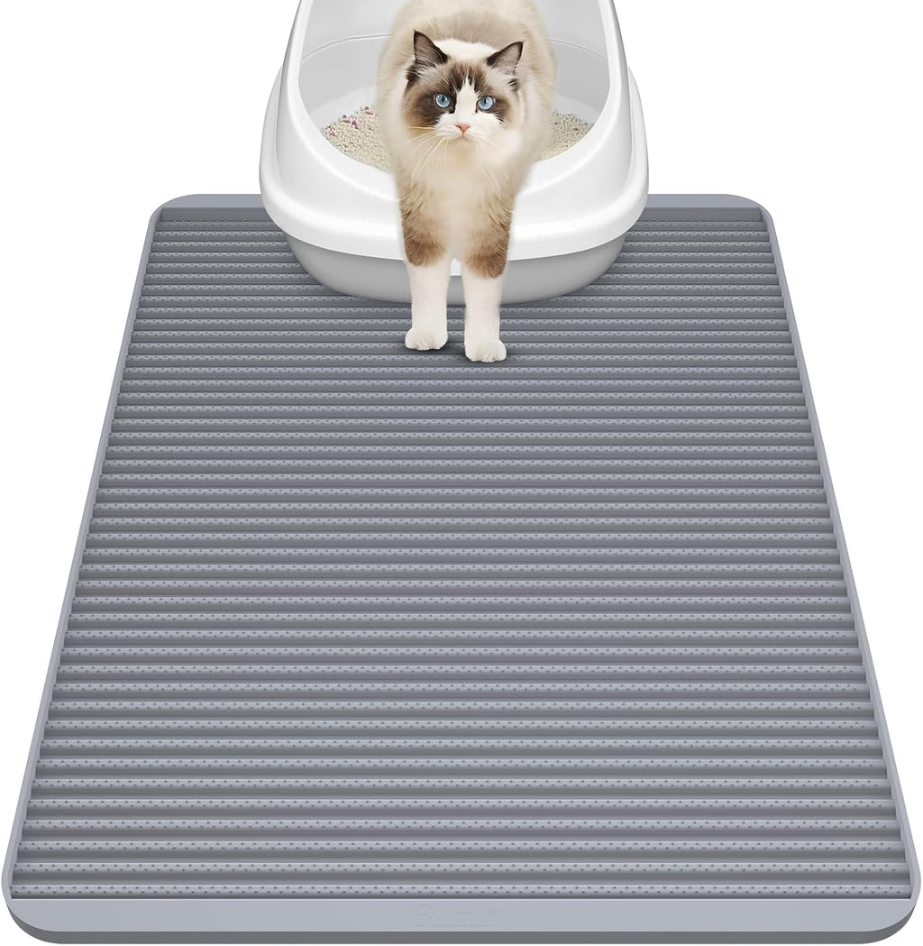 Filmicy Silicone Cat Litter Mat front view showing the textured trapping surface.