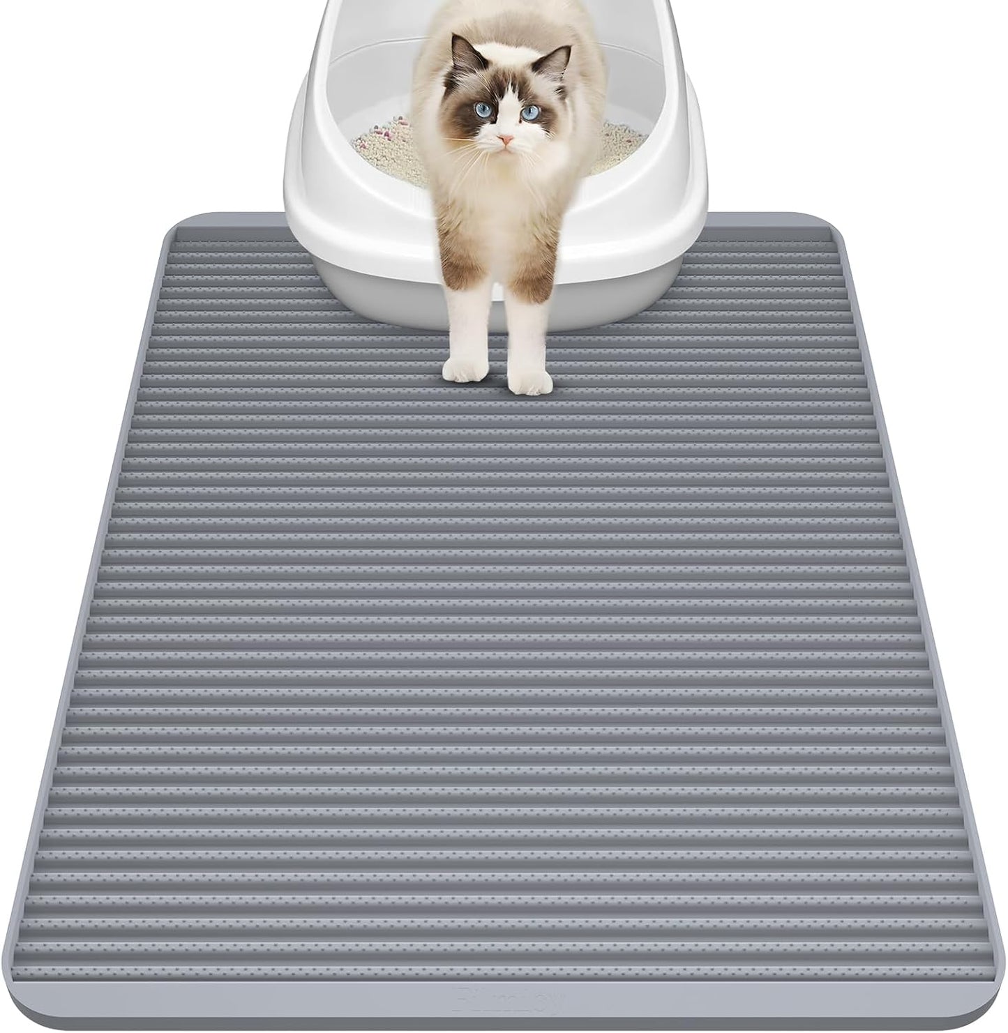 Filmicy Silicone Cat Litter Mat front view showing the textured trapping surface.
