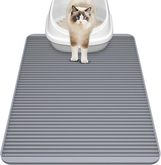 Filmicy Silicone Cat Litter Mat front view showing the textured trapping surface.