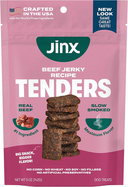 Jinx Tenders Salmon Jerky Dog Treats, All-Natural Ingredients, Soft and Chewy, Low-Calorie, Slow-Smoked Salmon & Pumpkin, No Fillers, 5oz - Image 10