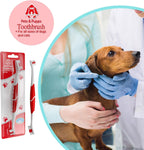 Pet Toothbrush for Dogs, Cats with Soft Bristles - Easy Teeth Cleaning & Dental Care, Non Slip Dual Head Dog Toothbrush for Medium & Large Pets, Toothpaste Not Included, Pack of 1 - Image 9