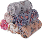BVAGSS 6 Pack Small Dog Blanket, Super Soft Warm Pet Cover Blankets, Paw Print Puppy Fleece Flannel Blanket for Small Medium Dogs and Cats MW003 - Image 9