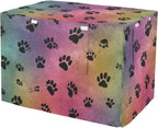 Dog Crate Cover Kennel Cover for Dog Cages Breathable for Wire Cage Indoor Outdoor Primrose Pink Heart Flowers - Image 10