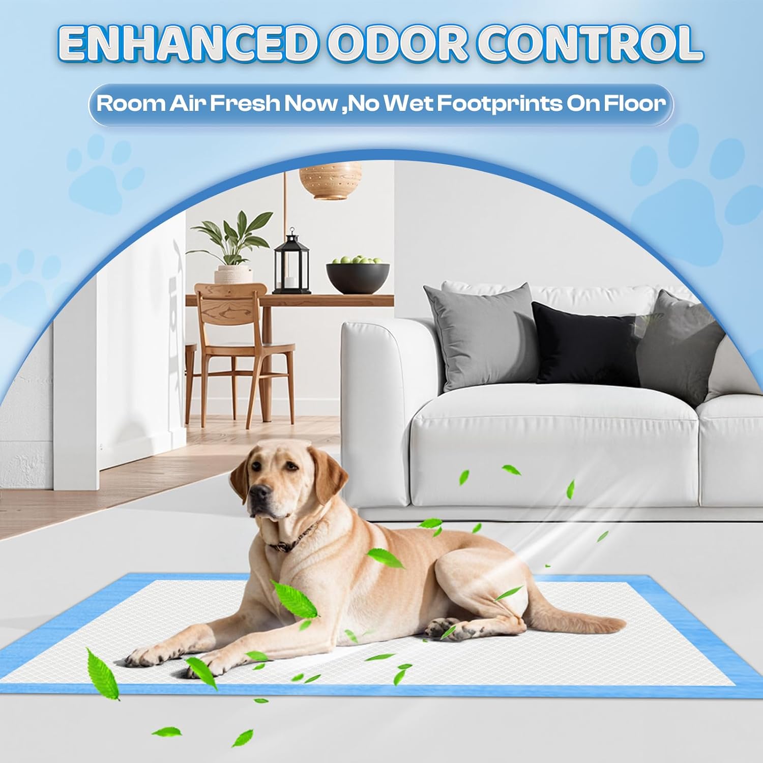 Diamond quilted quick dry surface on boscute pet pad
