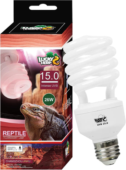 LUCKY HERP Desert UVA UVB Reptile Light Bulb 10.0 26W Compact Fluorescent Lamp - Image 12