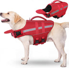Dog Life Jacket Dog Life Vest for Swimming Boating with Detachable Front Chin Float High Buoyancy Pool Lifesaver Adjustable Reflective Ripstop Pet Preserver with Rescue Handle(Turquoise, 2XL) - Image 13