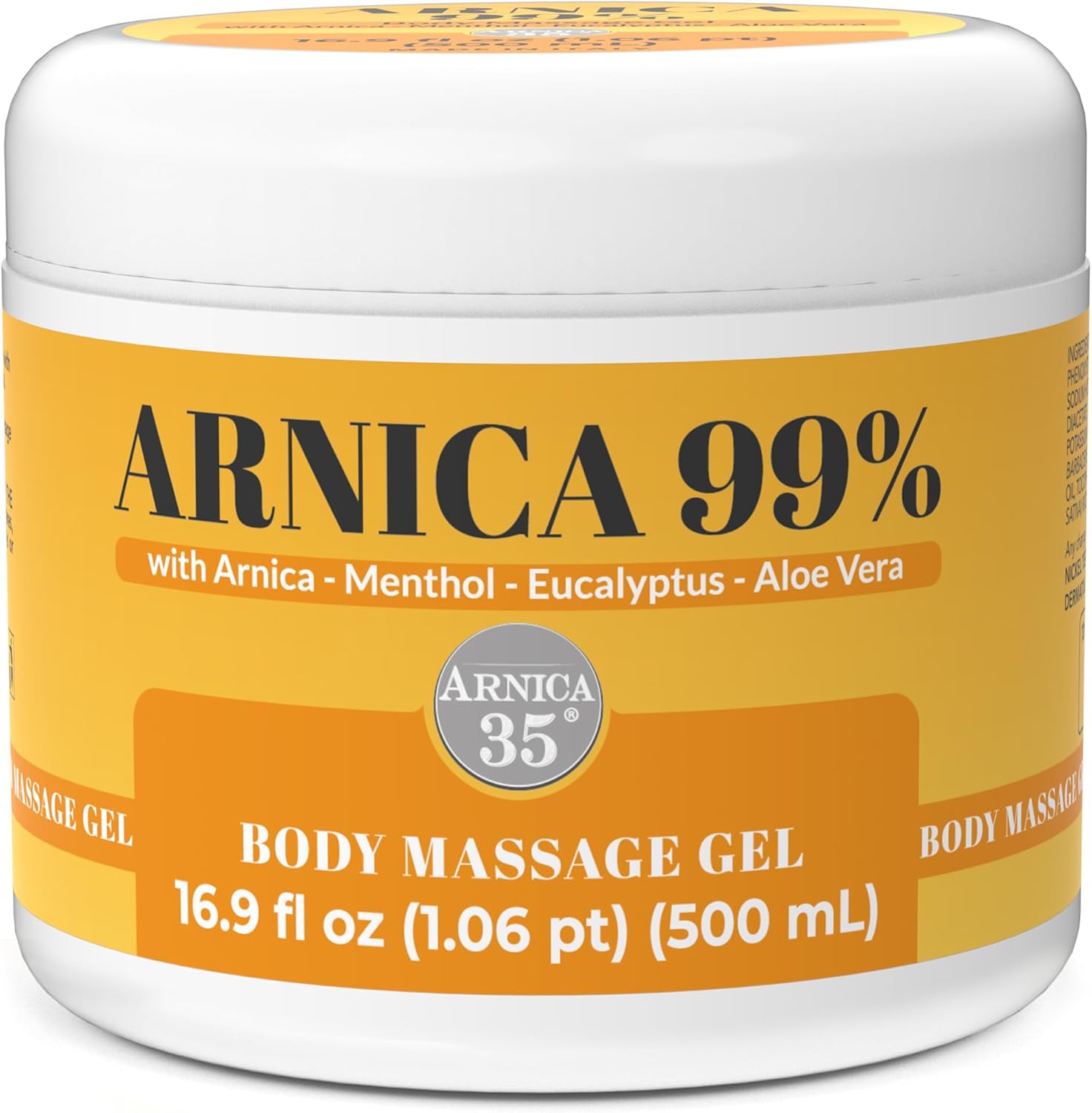 Arnica 35 Arnica Body Massage Gel 500ml front view bottle
