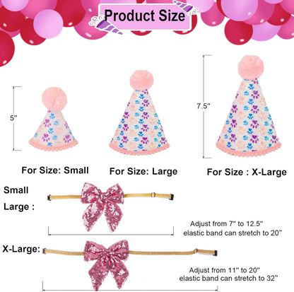 ADOGGYGO small dog birthday outfit set layout with all pieces