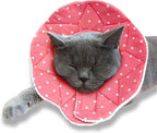 SunGrow Cat Cone Collar Soft, Stop Licking E Collar for Recovery, Post Surgery Stress Relieving with Adjustable Strap Enclosures (7" - 9" Neck Size, Pink) - Image 10