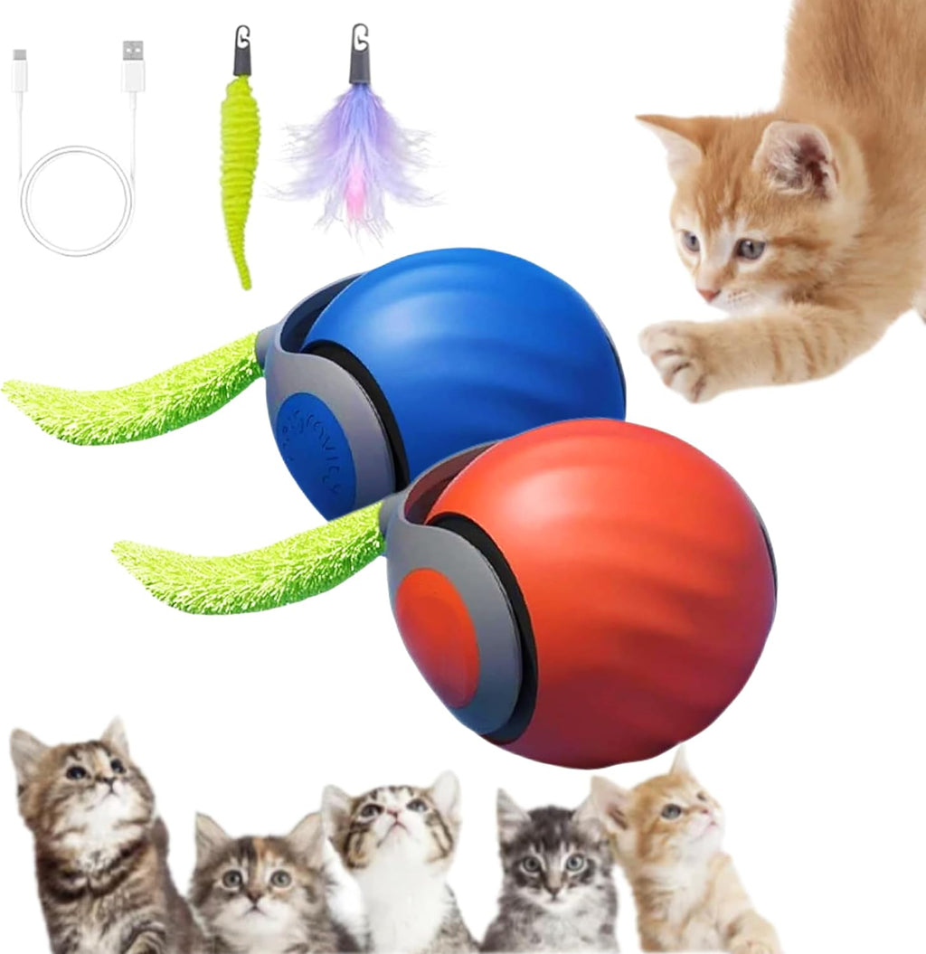Amatffug Speediest Tail 2.0 interactive cat toy set front view