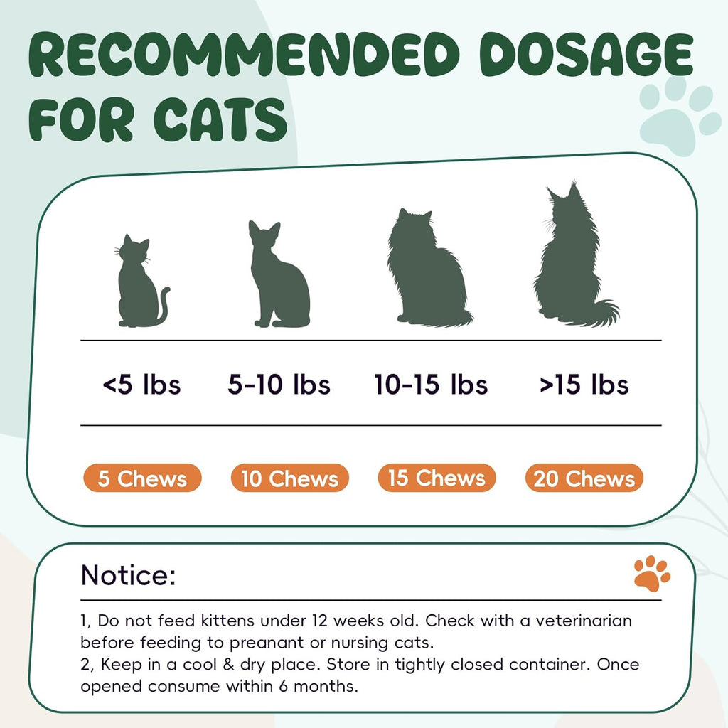 Lhqr chicken flavored cat chews for skin and coat health