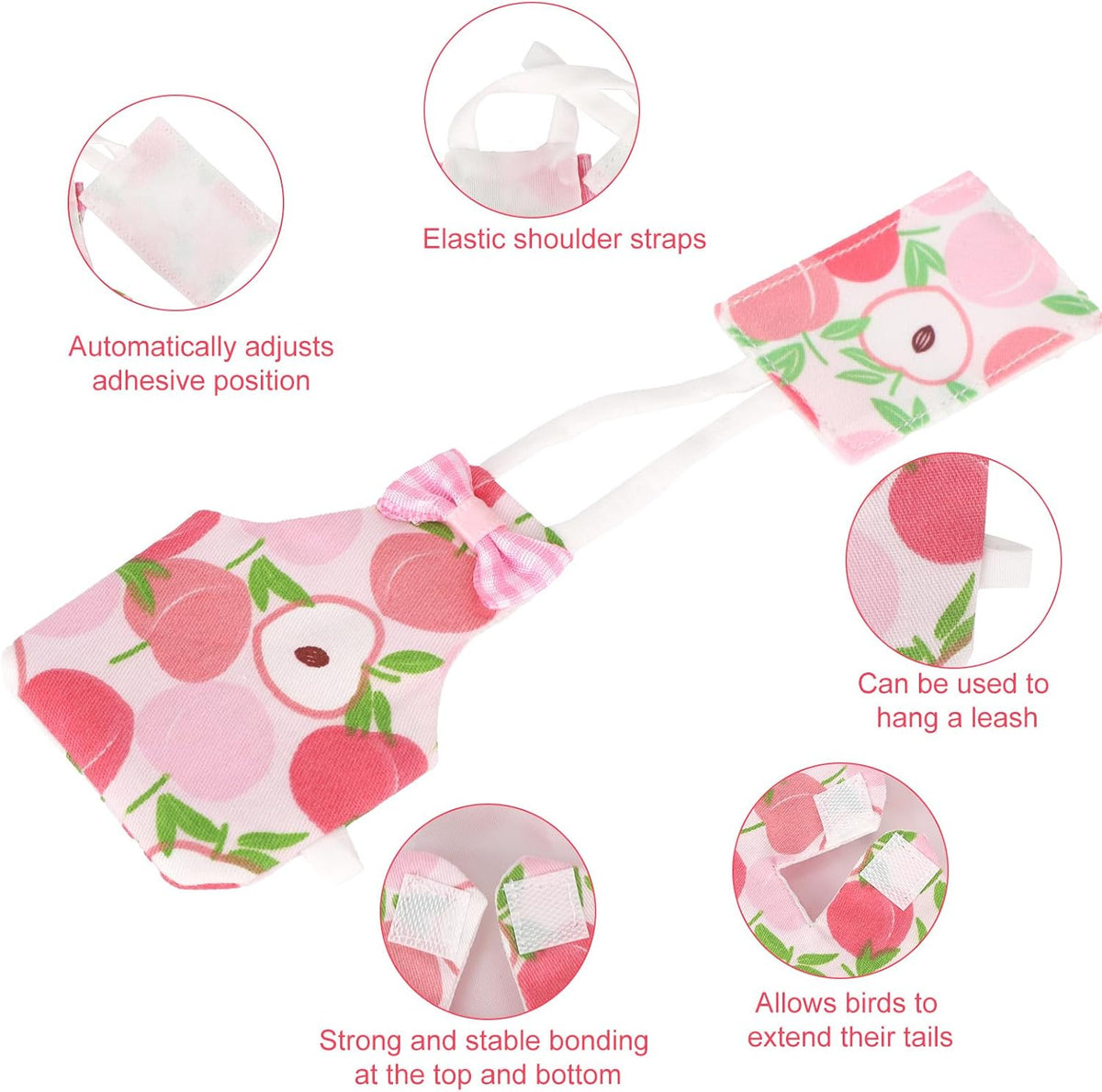 Fukaisu pet bird diaper showing waterproof inner lining material