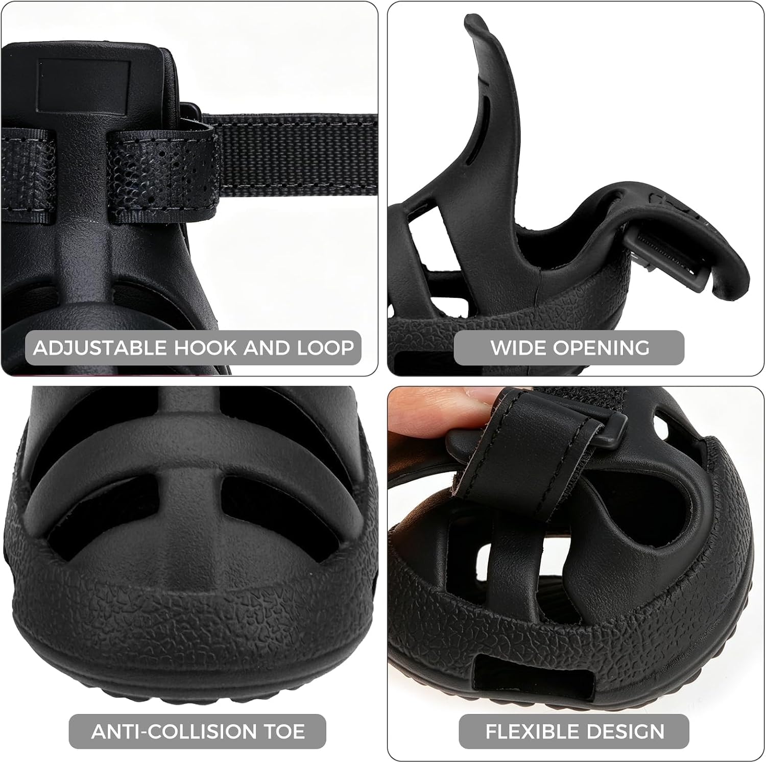 Set of four Scenereal EVA dog boots for all terrains