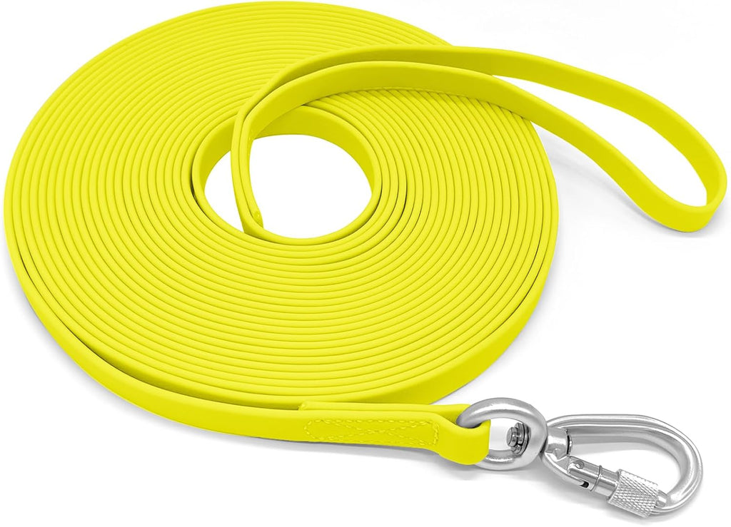 ZALER Long Dog Leash Waterproof Training Leashes 50ft 30ft 20ft 15ft 10ft 6ft, Odor Proof Recall Long Line Lead with Aviation Aluminum Carabiner Clip for Small, Medium, Large Dogs(20FT, Forest Green) - Image 10
