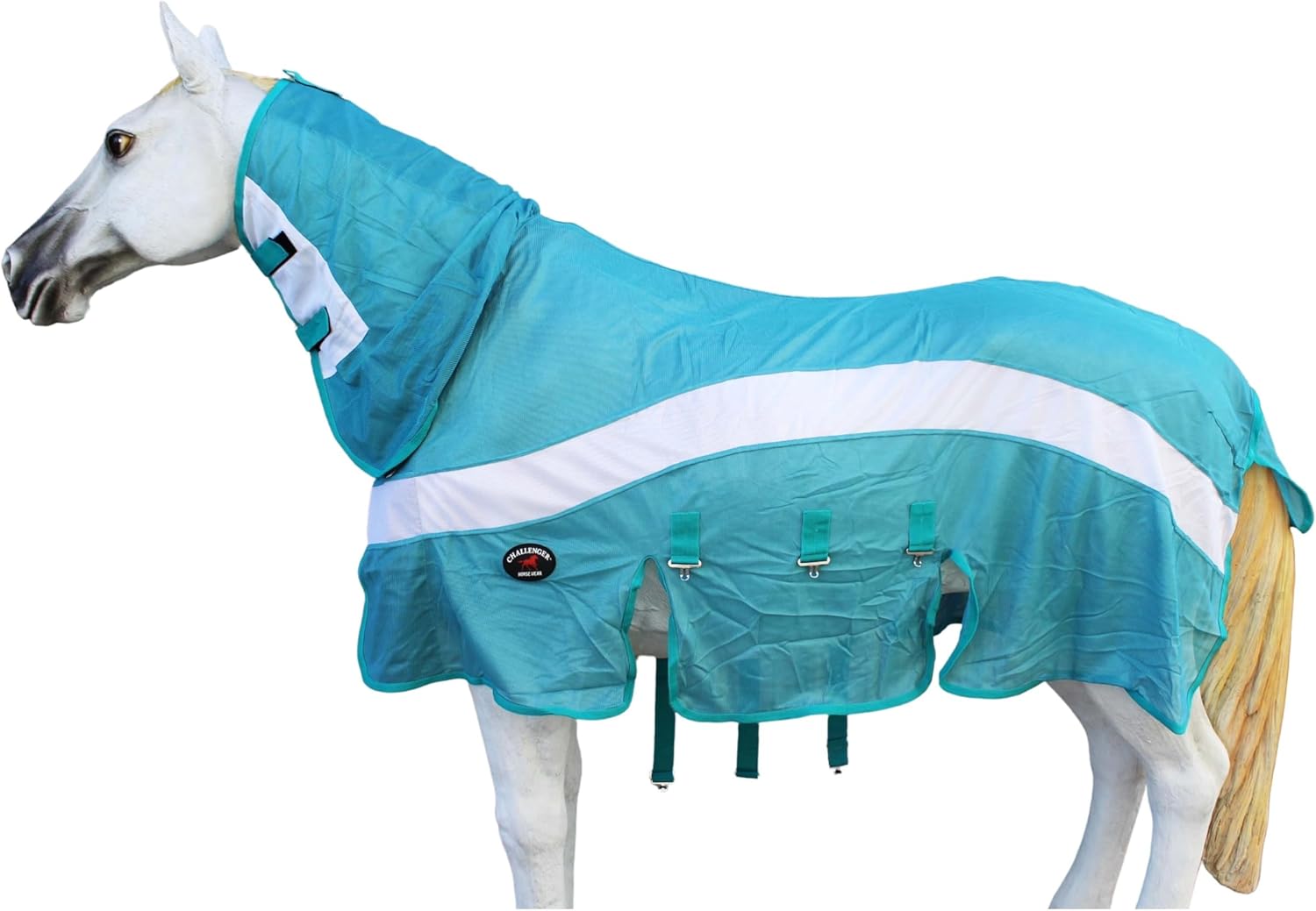 Challenger lightweight summer turnout sheet with double buckle front
