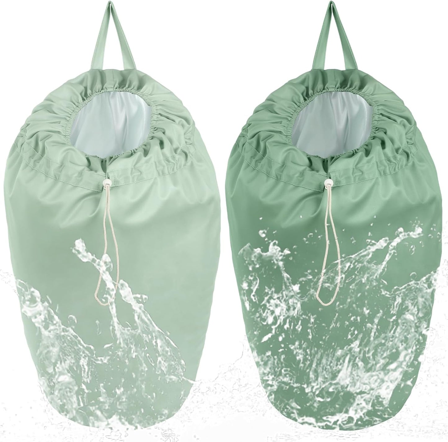 Nuogo reusable diaper pail liner bags 2 pack front view