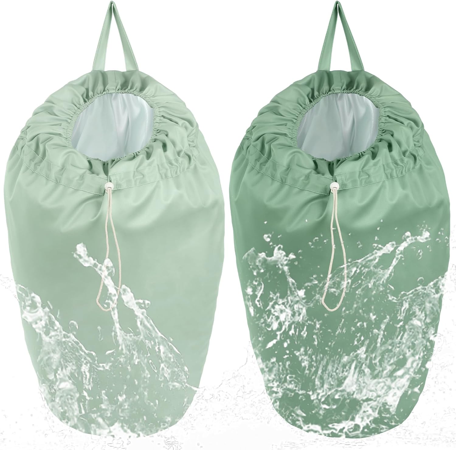 Nuogo reusable diaper pail liner bags 2 pack front view