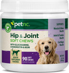 PetNC Natural Care Hip and Joint Health Supplement for Dogs 90 Count front view