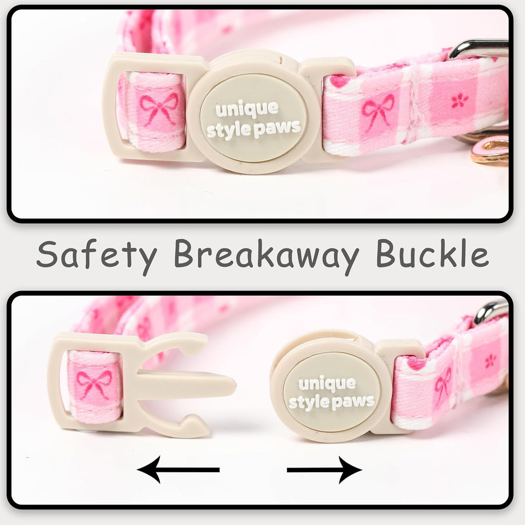 Unique Style Paws soft pure cotton pet collar emphasizing the multi-layered skin-friendly designer fabric construction.