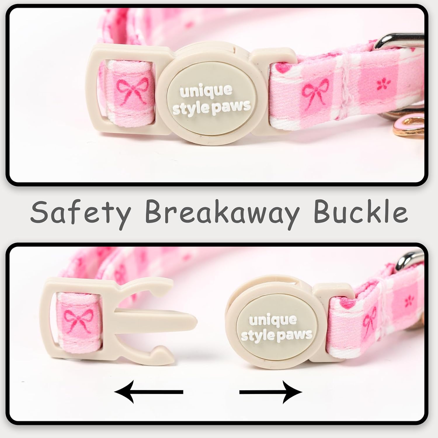 Unique Style Paws soft pure cotton pet collar emphasizing the multi-layered skin-friendly designer fabric construction.