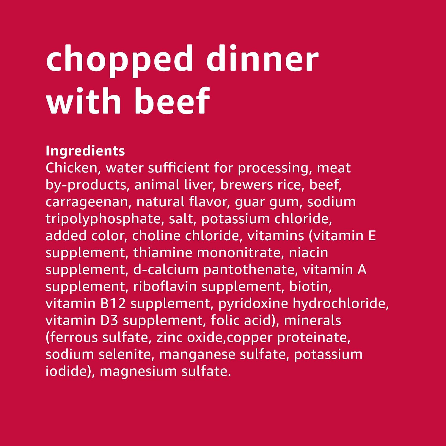 Naturally flavored chopped ground dinner soft dog food for adult dogs
