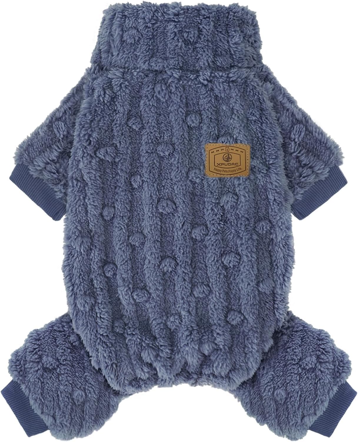 XPUDAC Dog Sweater Fleece Dog Pajamas Pjs for Small Medium Dogs Girl Boy Cute Turtleneck Doggy Winter Clothes Puppy Onesies Outfits for Chihuahua Yorkie, Grey XXS - Image 13