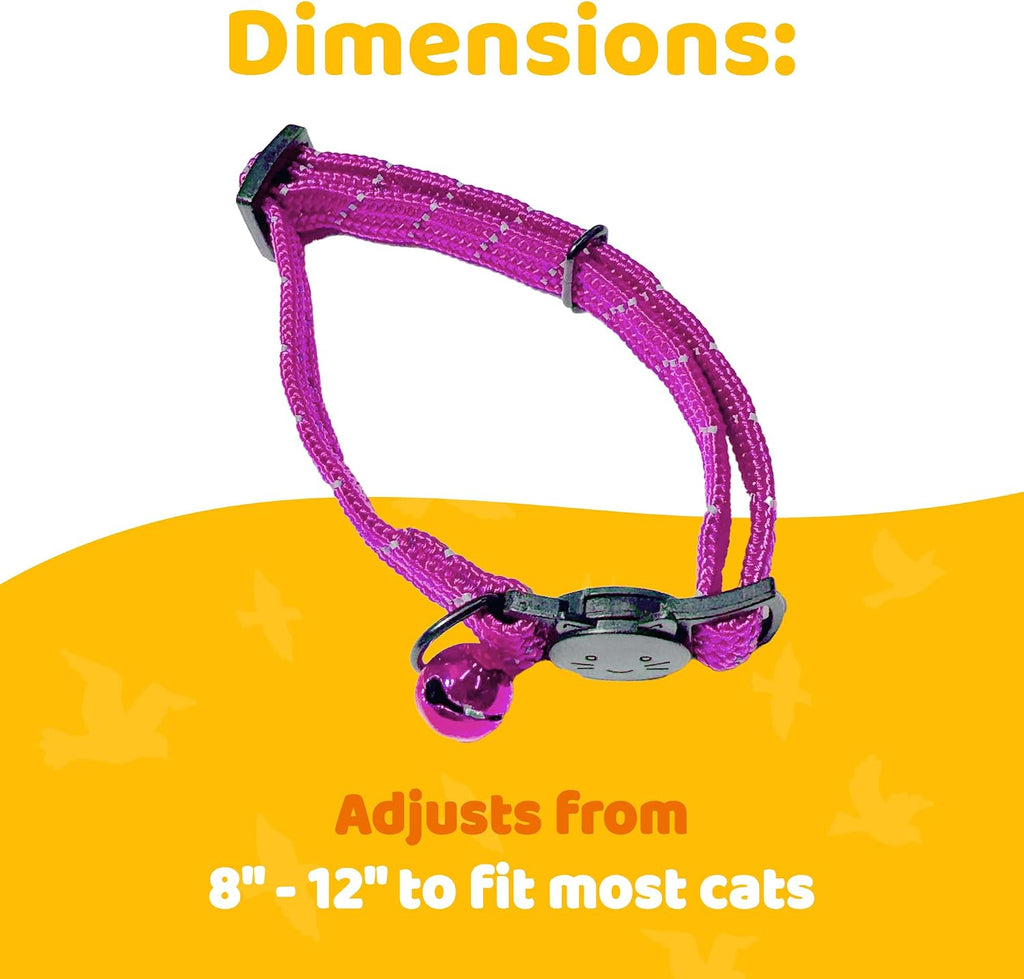 BirdsBeSafe protective cat collar showing the flexible stretch fabric detailing.