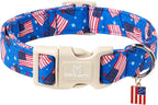 Maca Bates Cute Dog Collar with Rubber Duck Charm for Small Girl Boy Dogs, Green Yellow Ducks Pattern,Adjustable Durable Soft Collars for Male Female Puppy - Image 14