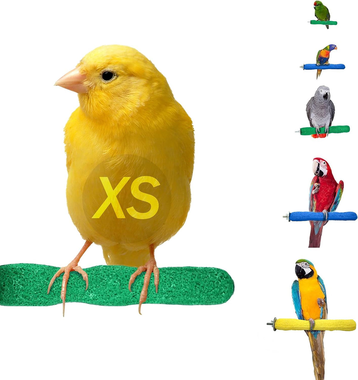 Sweet Feet and Beak Comfort Grip Safety Bird Perch, X-Large Pedicure Perch - Image 9
