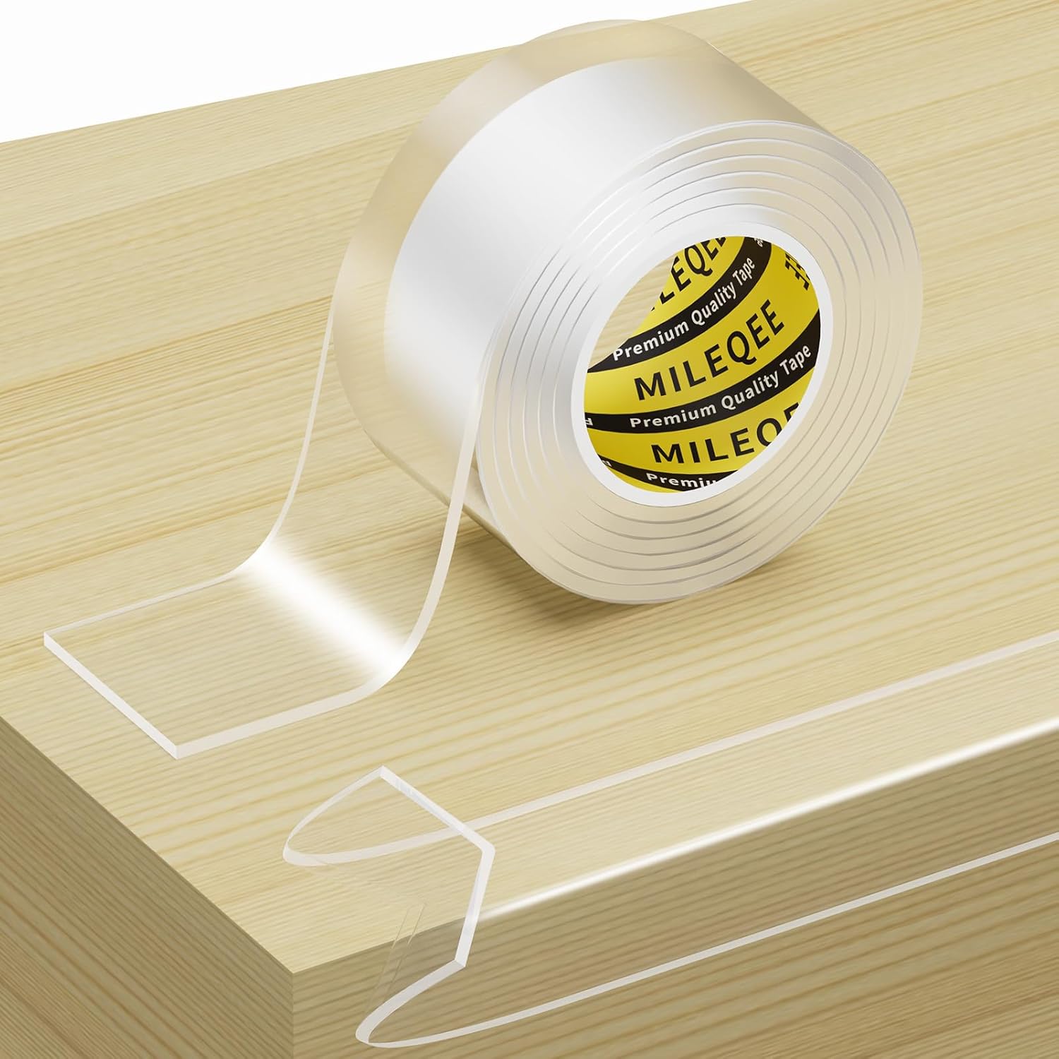 Mileqee clear edge protector strip front view packaging