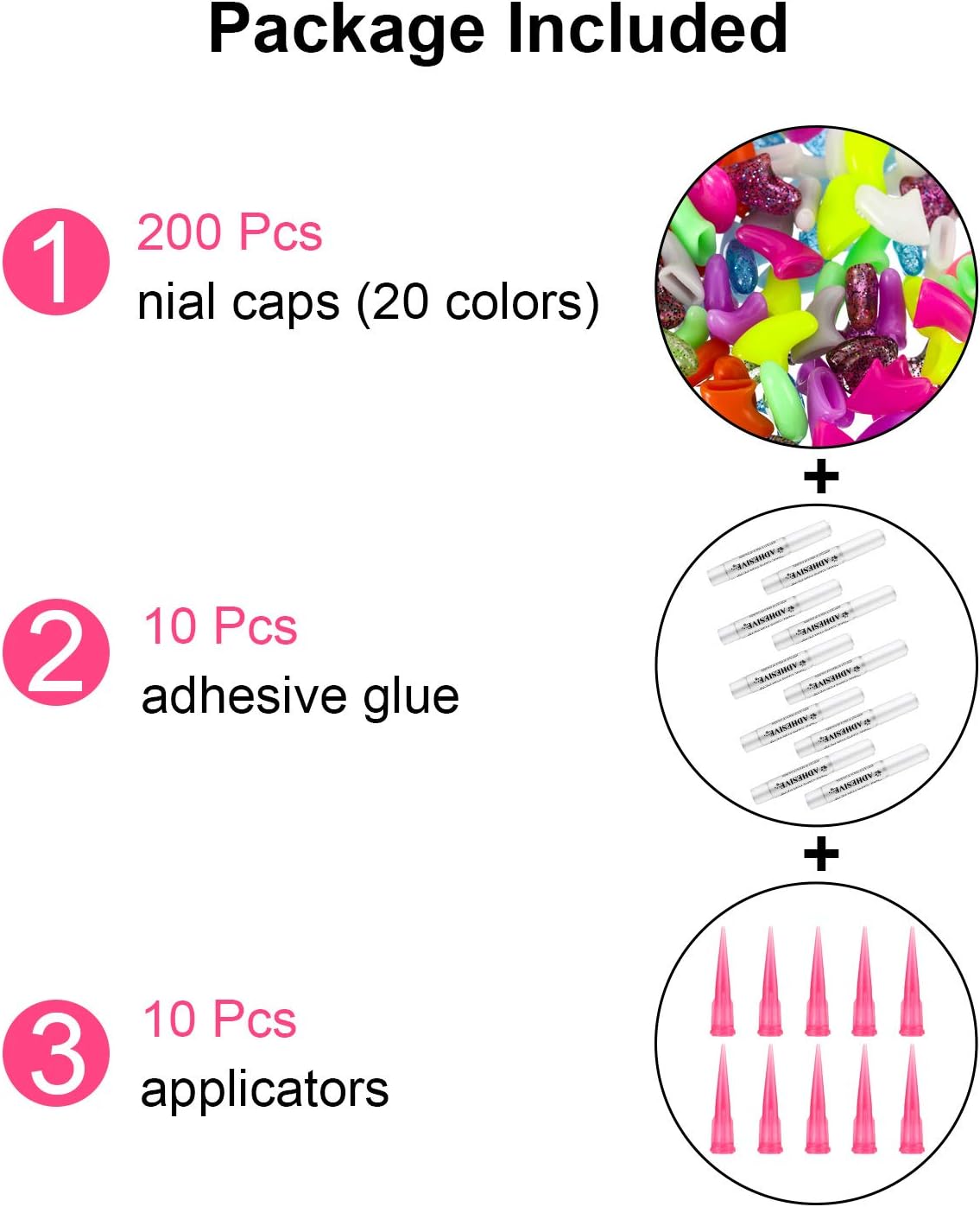 Included adhesive glue tubes and applicators in the Willbond kit