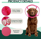Kuoser soft dog cone after surgery worn by a small puppy looking comfortable
