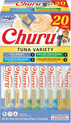 INABA Churu Cat Treats, Lickable, Squeezable Creamy Pure Cat Treat with Green Tea Extract & Taurine, 0.5 Ounces Each Tube, 50 Tubes, Tuna & Chicken Variety - Image 10
