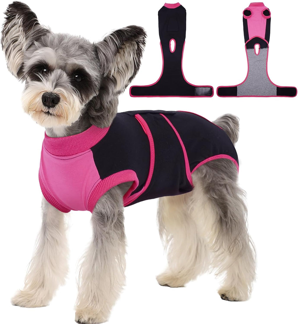 Kuoser Recovery Suit for Dogs, Soft Dog Spay Suit for Female Surgery Recovery, Breathable Dog Neuter Recovery Suit Male, Anti Licking Dog Onesie for Abdominal Wounds Cone Alternatives, Pink S - Image 14
