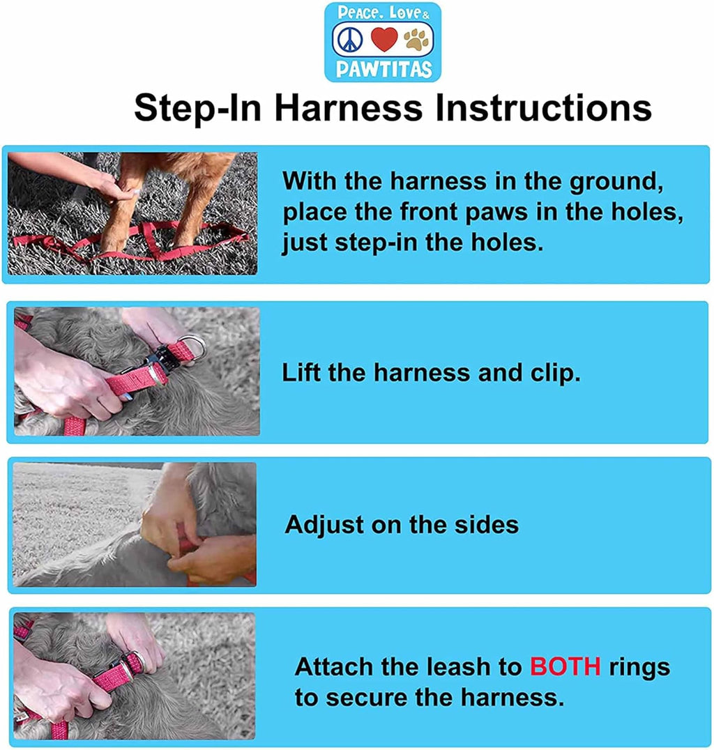 High grade nylon texture of Pawtitas dog harness