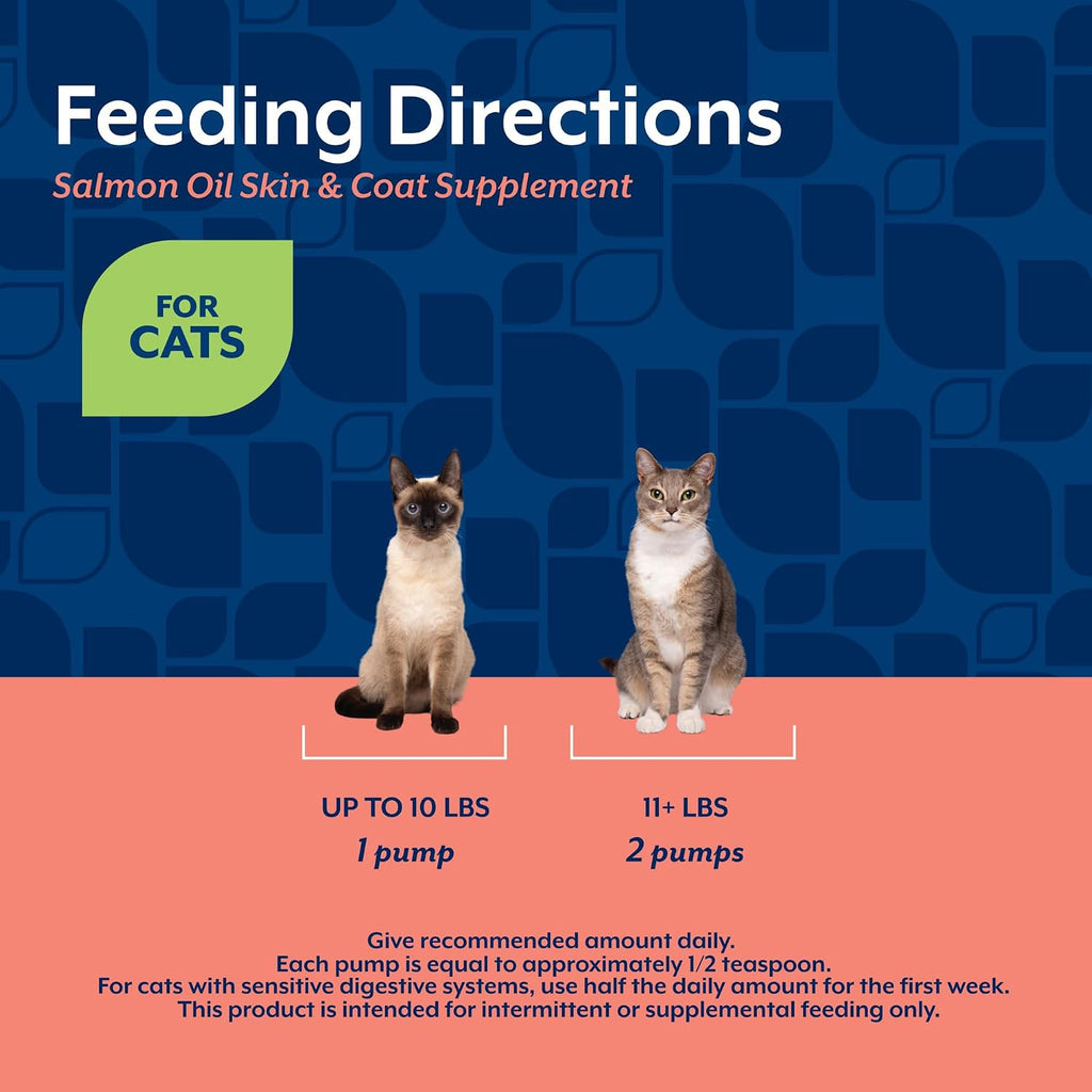 Authentic NaturVet 8.75 fluid ounce cat supplement packaging detailing benefits