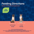 Authentic NaturVet 8.75 fluid ounce cat supplement packaging detailing benefits