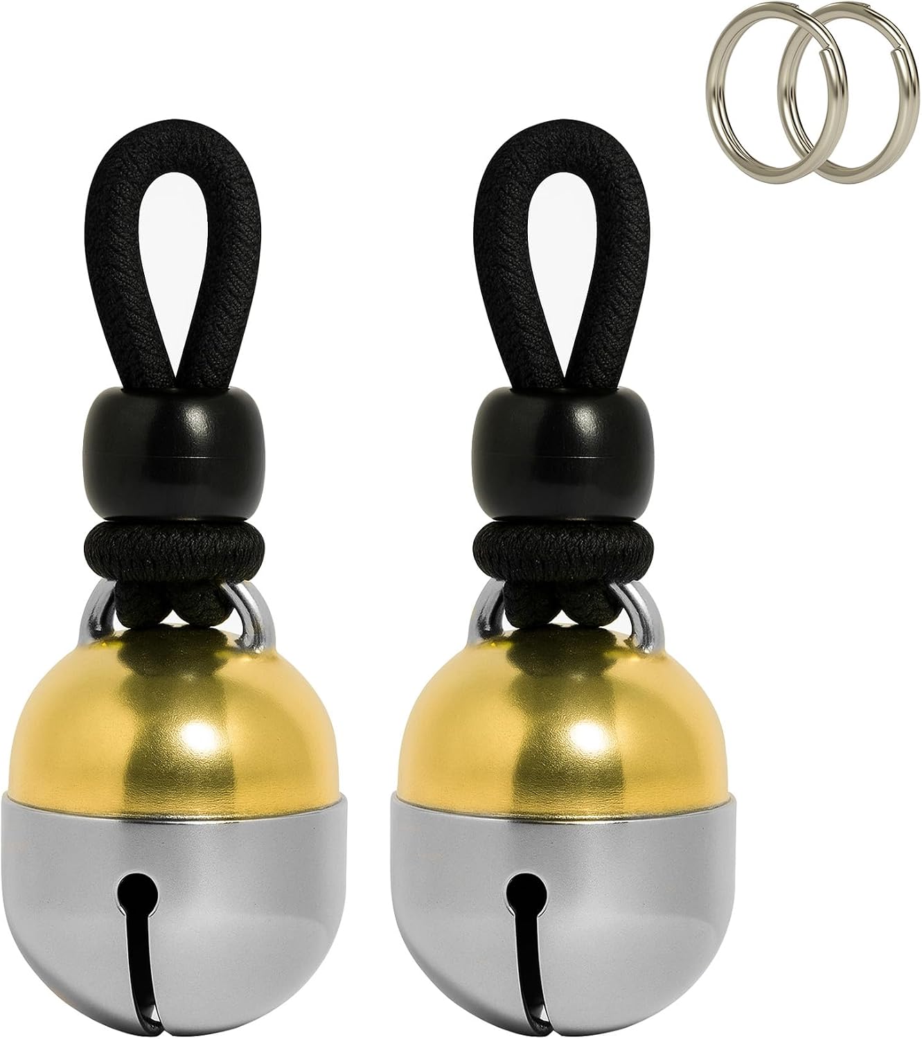 Noble Bells, Pair - Handmade in USA, Extra Loud Collar Bells for Cats and Dogs, Premium Brass and Nickel Silver - Image 12