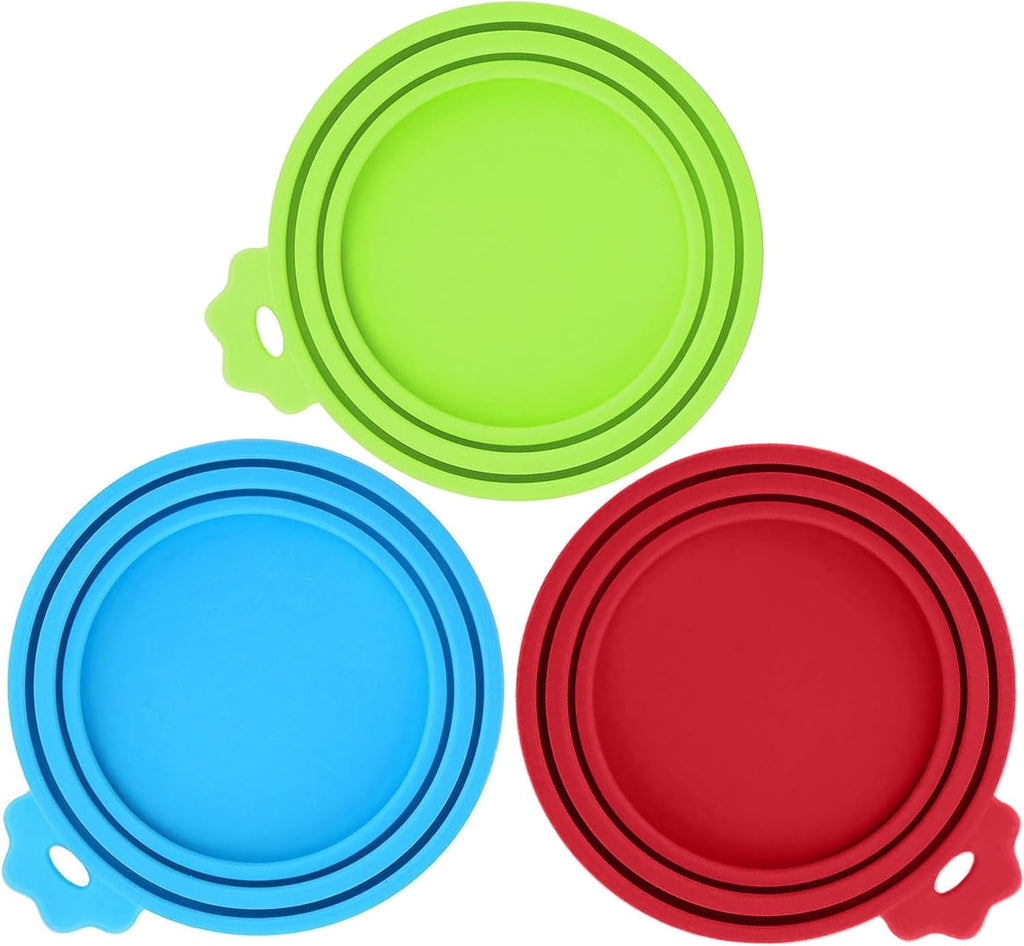 2 Pack Pet Food Can Covers, Silicone Universal Can Lids for Dog & Cat Food, BPA Free, One Fit Most Standard Size Food Cans Green/Blue - Image 7