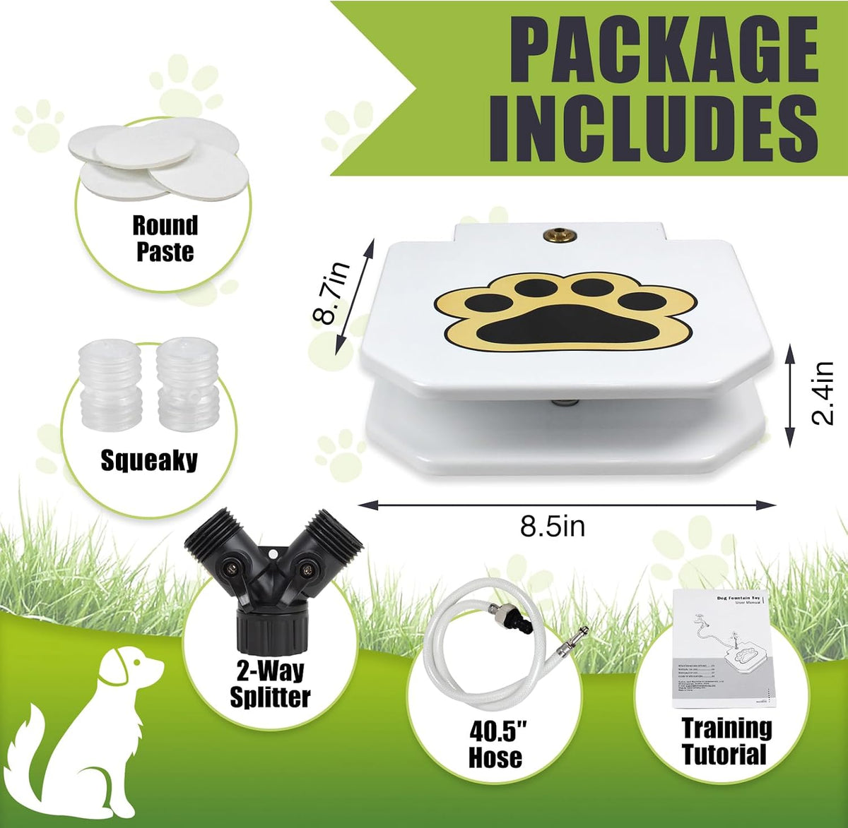 Close up of Kefiy pet water fountain brass copper valve