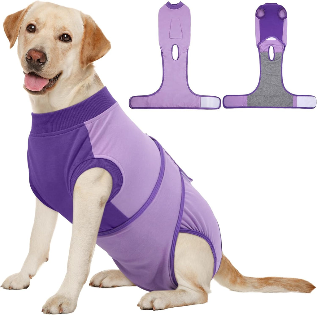 Kuoser Recovery Suit for Dogs, Soft Dog Spay Suit for Female Surgery Recovery, Breathable Dog Neuter Recovery Suit Male, Anti Licking Dog Onesie for Abdominal Wounds Cone Alternatives, Pink S - Image 15