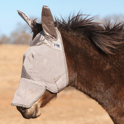 Adjustable strap details on Cashel fly mask