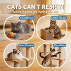 Two pack of interactive silvervine energy balls for indoor cats designed to support dental health.