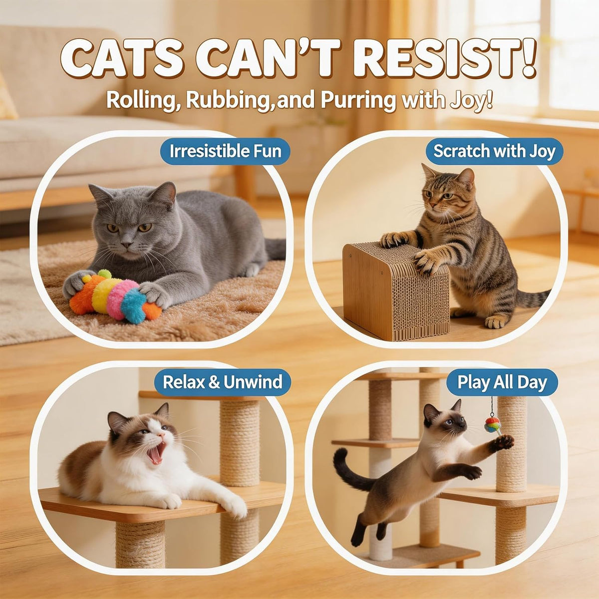 Two pack of interactive silvervine energy balls for indoor cats designed to support dental health.